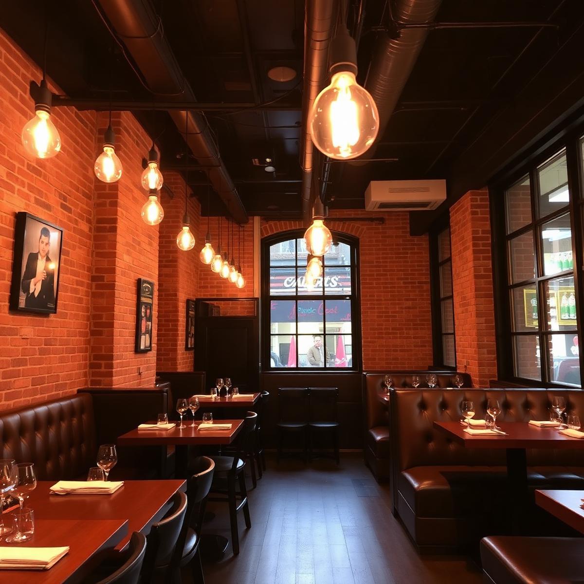 Warm dining room interior