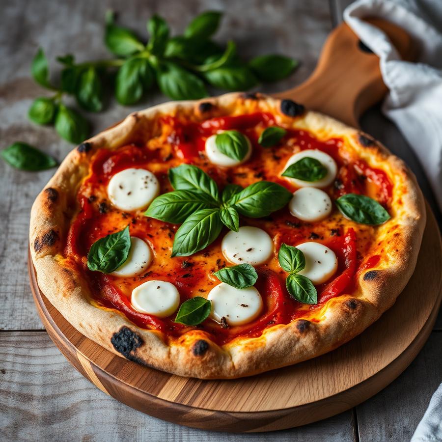 Wood-fired pizza